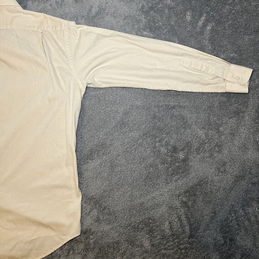 Barrington Mens Shirt Size 15.5 (32/33) Button Up Long Sleeve White Brown Shirt - Picture 15 of 16